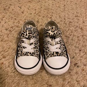 Converse Leopard Print - kids/infant size 6